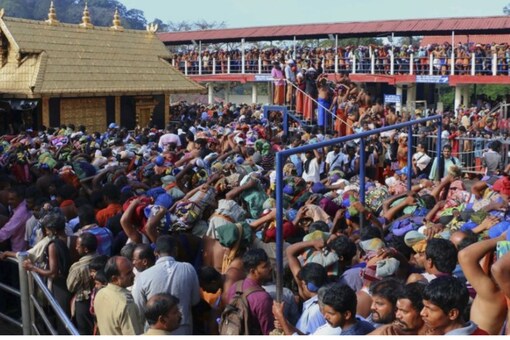 As many as 62,094 pilgrims visited Sabarimala through a virtual queue until 8 pm on Tuesday. (File photo)