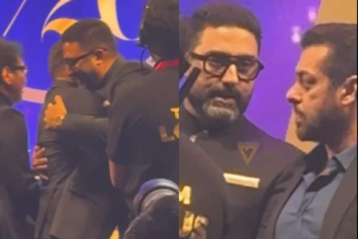 Salman Khan Hugs Abhishek Bachchan, Bonds With Him at Anand Pandit's Bash; Aishwarya Rai MIA; Watch - News18