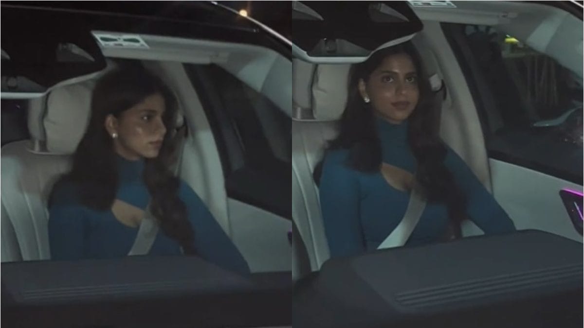 Suhana Khan Looks Stunning in Blue Bodycon Dress as She Gets Papped in ...