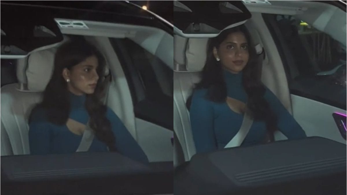 Suhana Khan Looks Stunning In Blue Bodycon Dress As She Gets Papped In The City Watch News18 