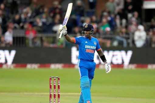 Suryakumar Yadav stood tall under pressure against South Africa scoring a half-century to put India back on track.  (Image: AP)