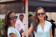 Tejasswi Prakash Looks Chic in Pastel Colour Short Dress, Fans Call Her ‘Cute’; Watch