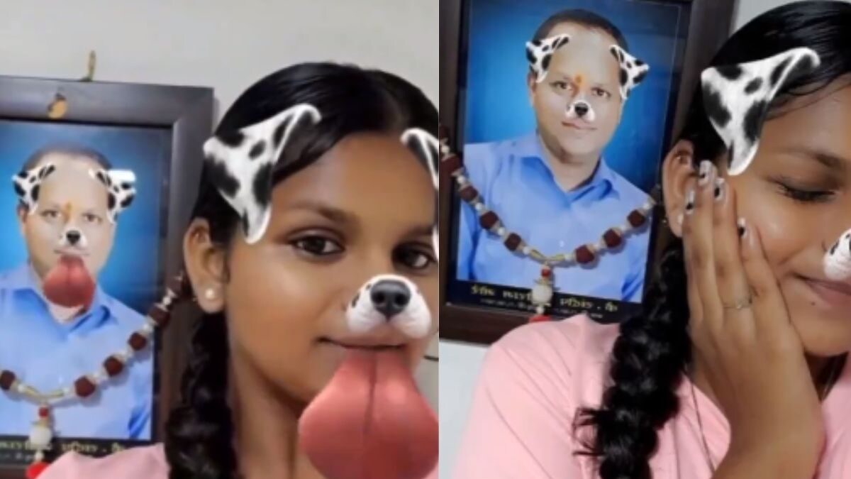Viral Video Girl Takes 'Live' Filter Selfie Alongside Late Father's Frame and Desis Can't Take