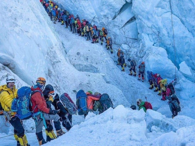 Traffic Jam on Mount Everest? Viral Pic Showing Surge in Visitors