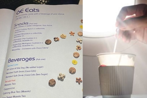  Man Slams IndiGo For No Standalone Beverages on Flight, Airline Clarifies (Photo Credits: X/@DPrasanthNair)