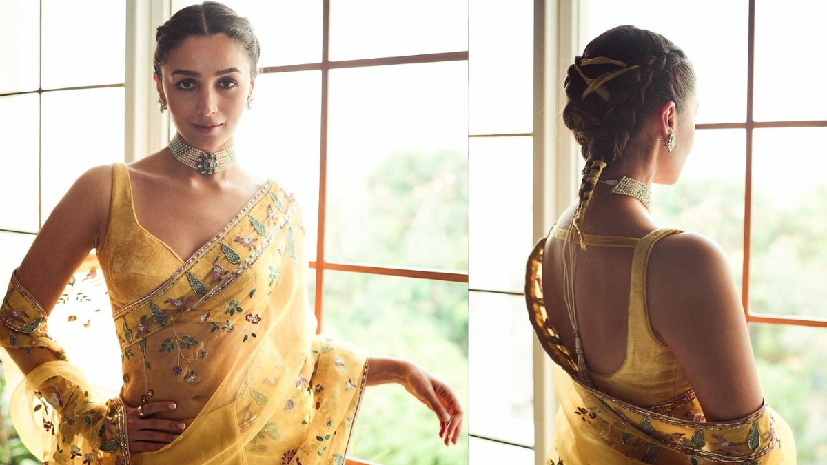 Alia Bhatt's Yellow Saree With Quirky Braid Is The Wedding Outfit Inspo You  Need, See Pics - News18