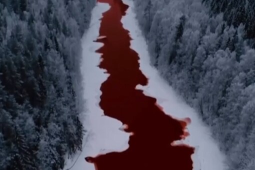 Locals Terrified As Russia's Iskitimka River Turns Beetroot Red - News18