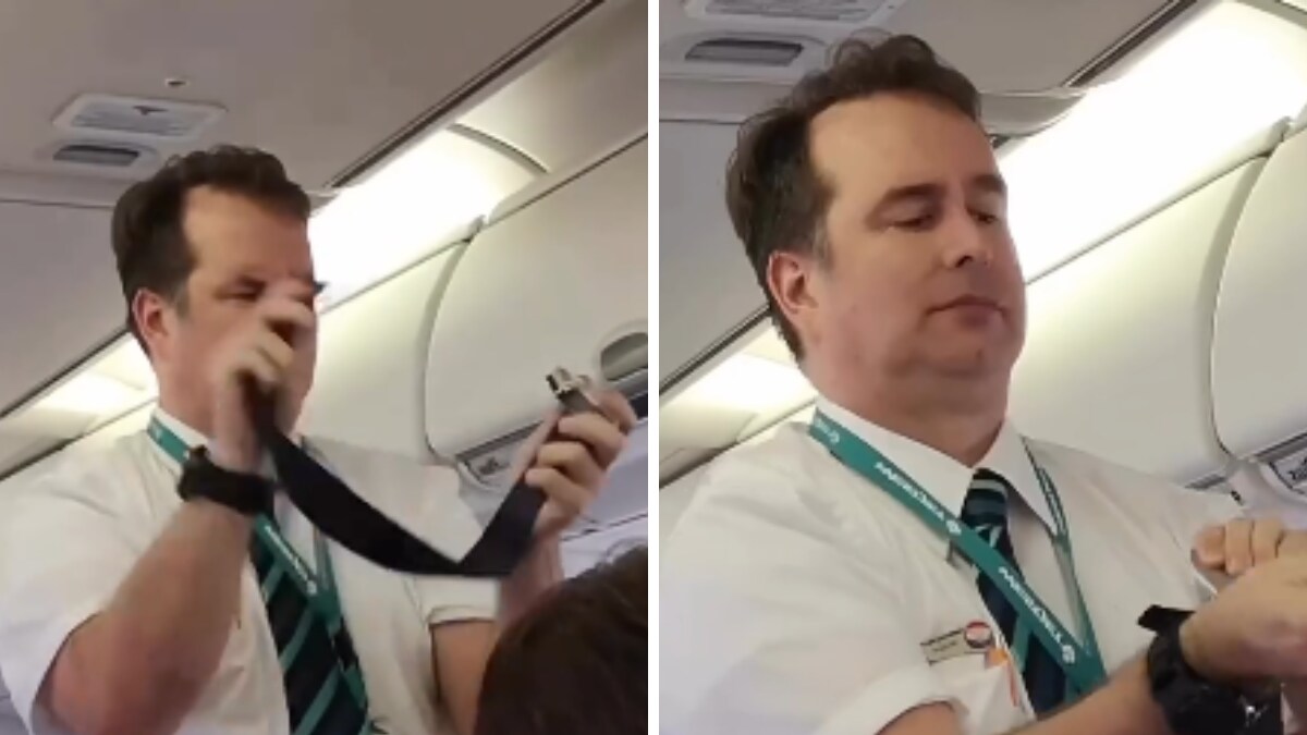 Watch: Flight Attendant's Hilarious Safety Demonstration Is Too Good To Miss - Vimarsana News