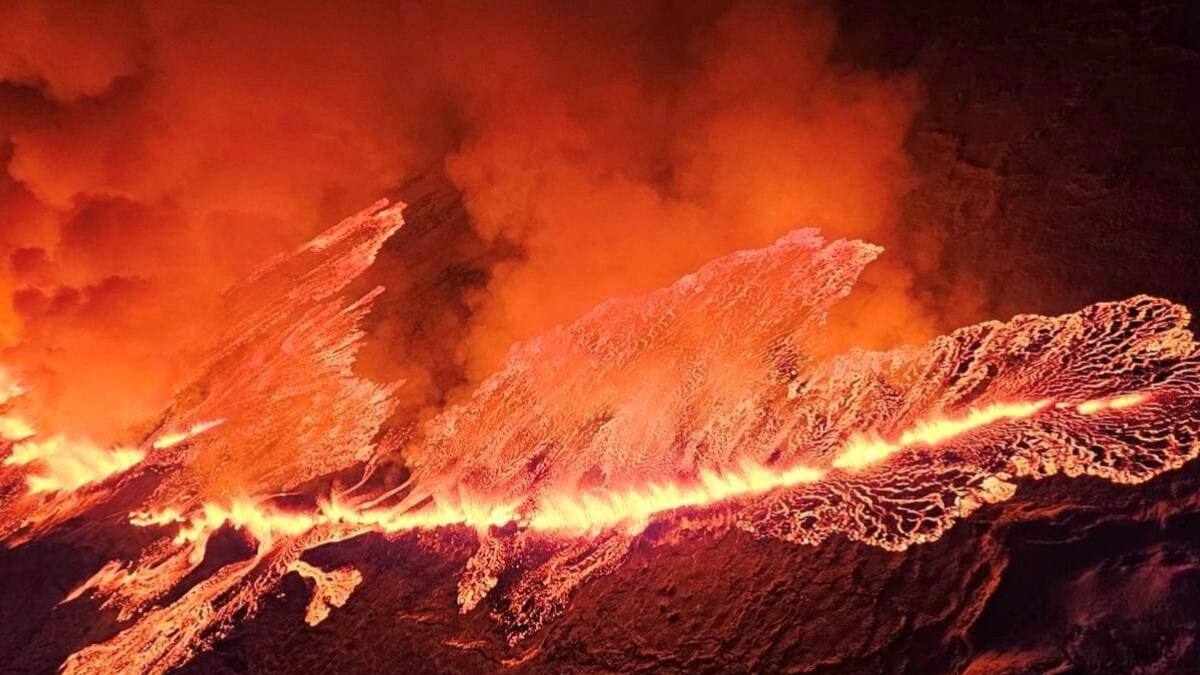 Watch: Iceland Volcano Erupts South of Capital Reykjavik after Weeks of Seismic Activity - Vimarsana News