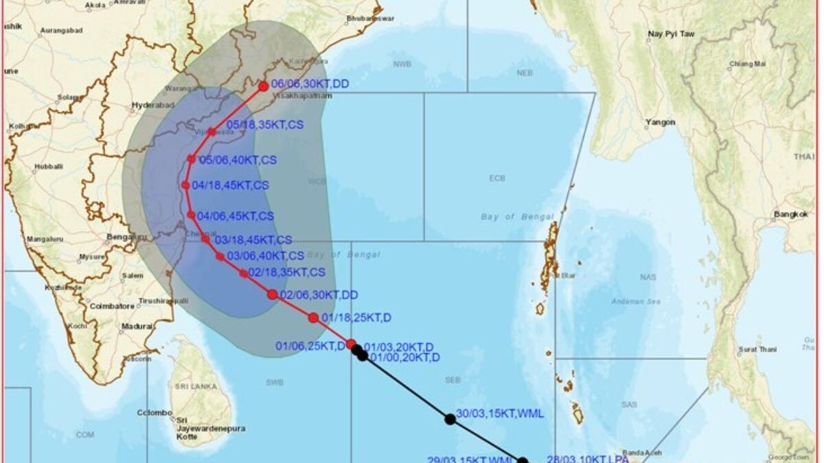 Cyclone 'Michaung' to Hit Tamil Nadu, Andhra Pradesh Coastline by Dec 4 | All You Need to Know - Vimarsana News