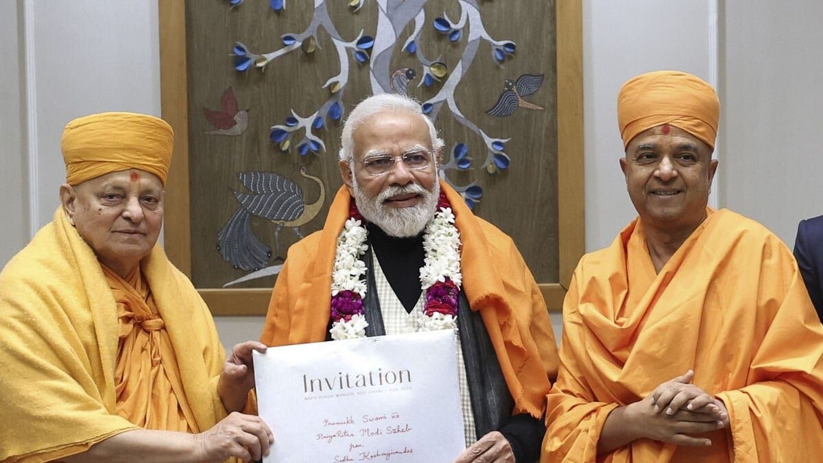 PM Modi to Attend Inauguration Ceremony of Landmark Hindu Temple in Abu Dhabi on Feb 14 - Vimarsana News