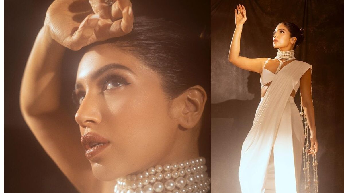 Bhumi Pednekar Looks Dreamy In White Saree With Pearl Choker; Writes Taal Lyrics As Caption - Vimarsana News