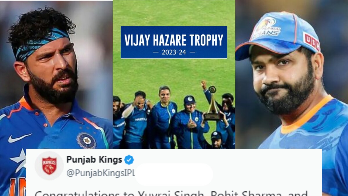 Punjab Kings Wishes 'Yuvraj Singh and Rohit Sharma' as Haryana Win