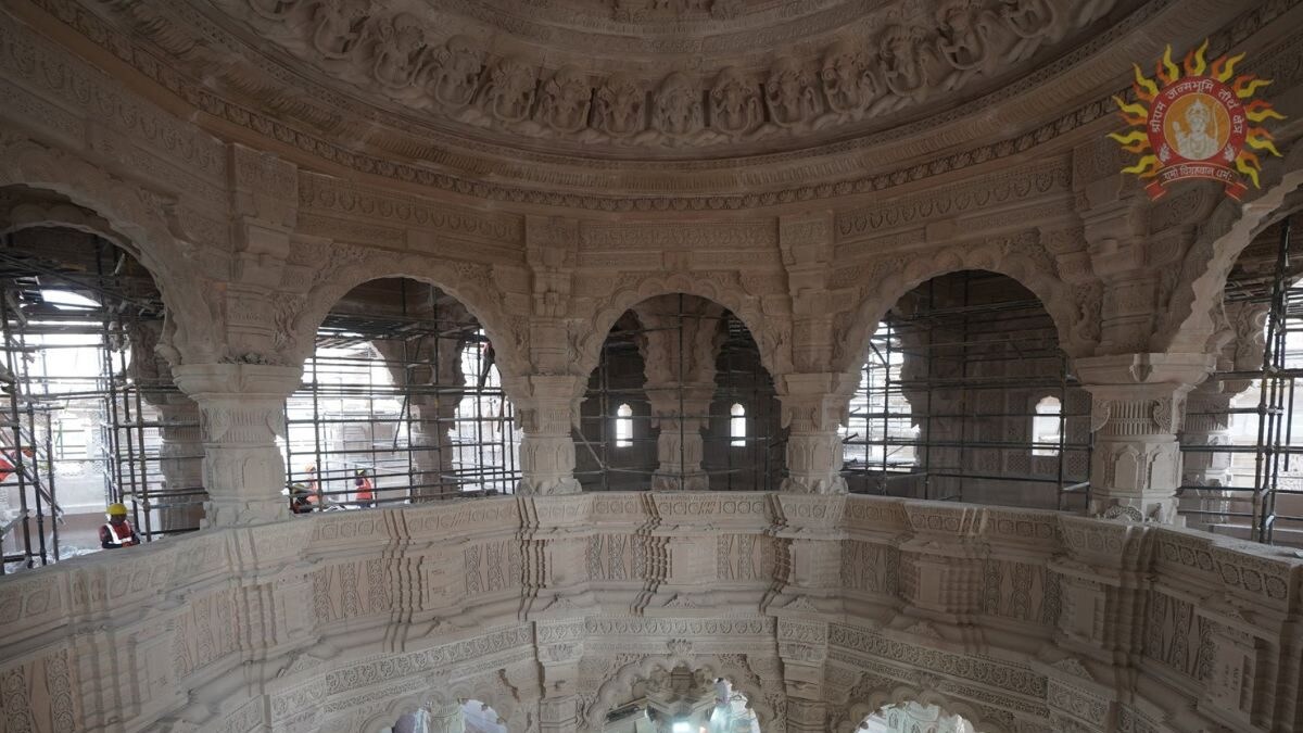 Ram Temple Trust Releases Photos Showing Construction of First Floor in Ayodhya | See Pics - Vimarsana News