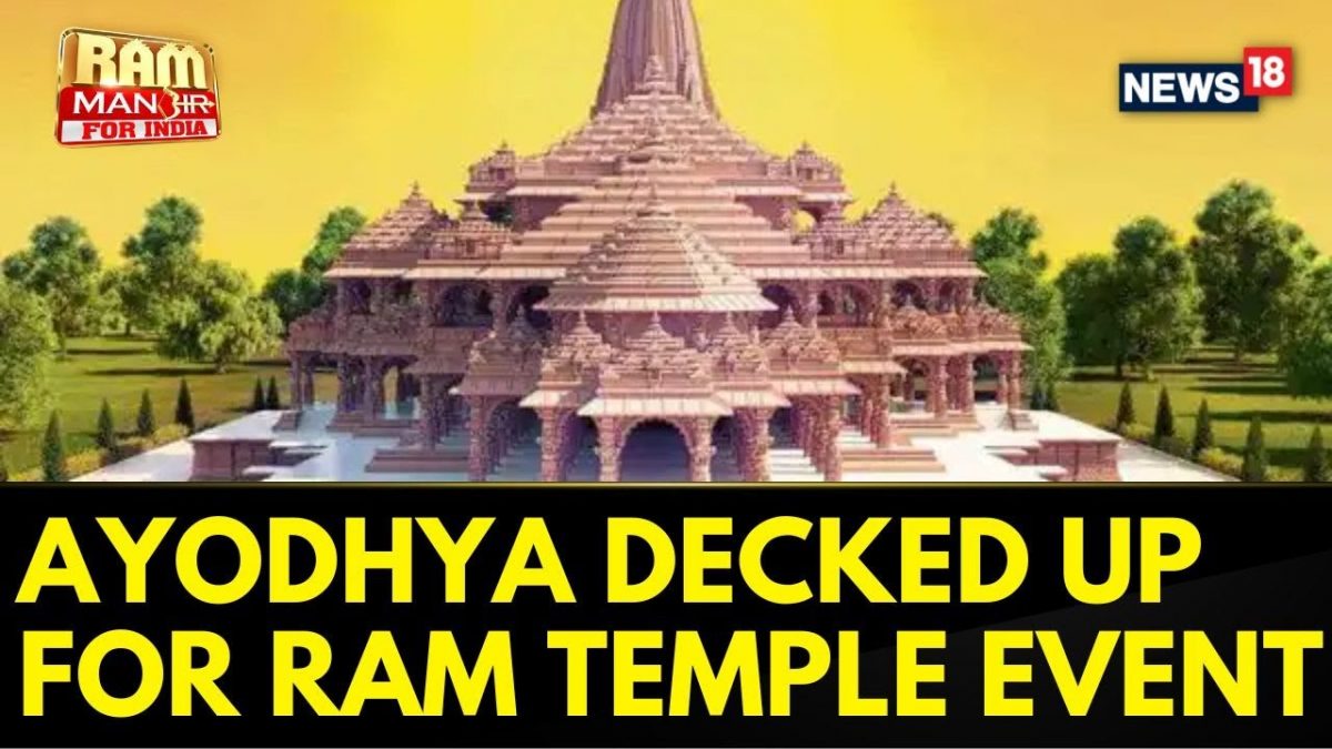 Ayodhya All Decked Up For Ram Mandir Inauguration | Ram Mandir News ...