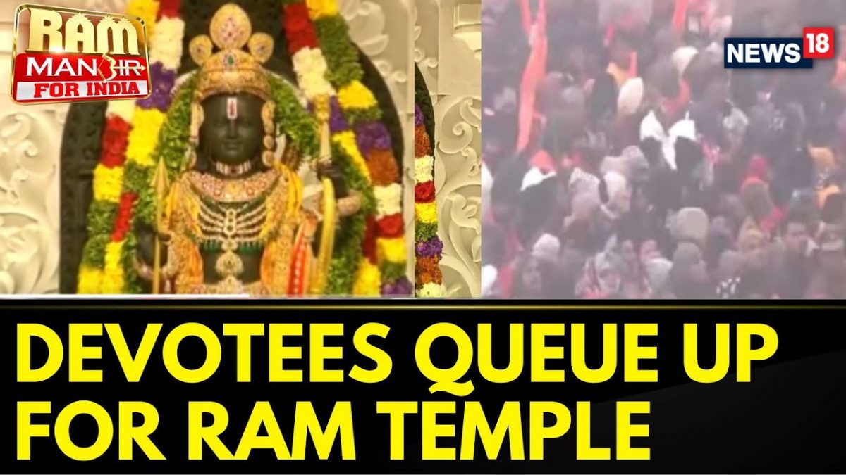 Ayodhya News | Thousands Of Devotees Queue Up As Ayodhya Ram Temple ...