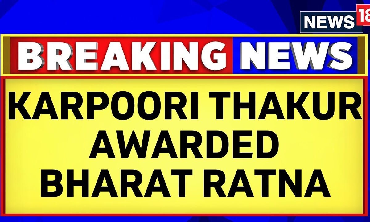 Ex Bihar Chief Minister Karpoori Thakur Awarded Bharat Ratna ...