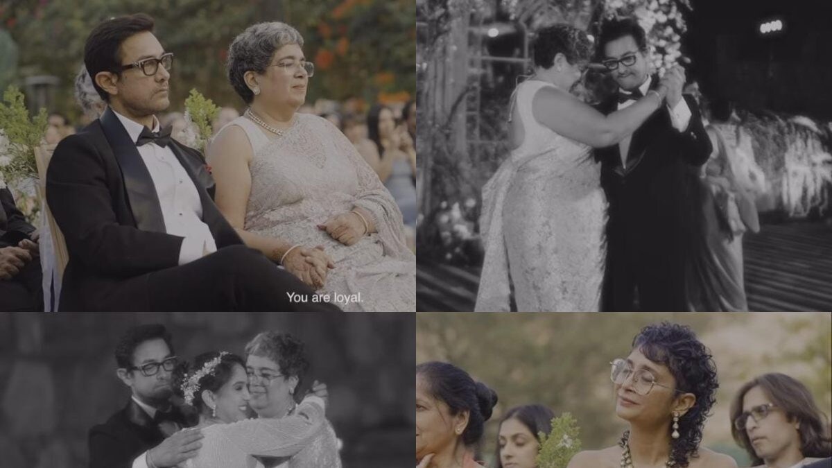 Aamir Khan Holds Ex-Wife Reena Dutta Close As They Dance at Ira Khan's Wedding, Kiran Rao Watches | Video - Vimarsana News