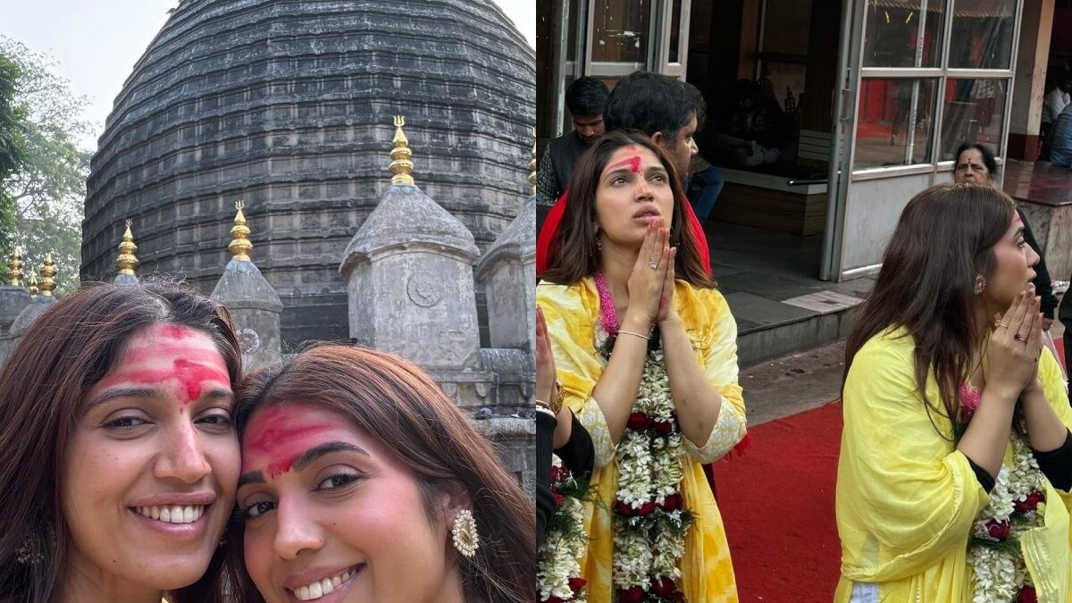 Bhumi Pednekar Seeks Blessings At Kamakhya Devi Mandir With Sister Samiksha; Check Out Viral Pics - Vimarsana News