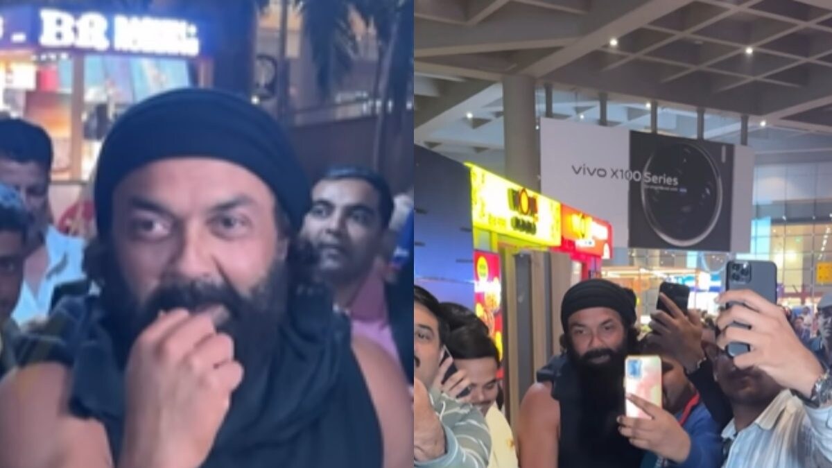 Bobby Deol Gets Mobbed At Airport, Animal Actor Patiently Smiles And Deals With Fans; Watch Video