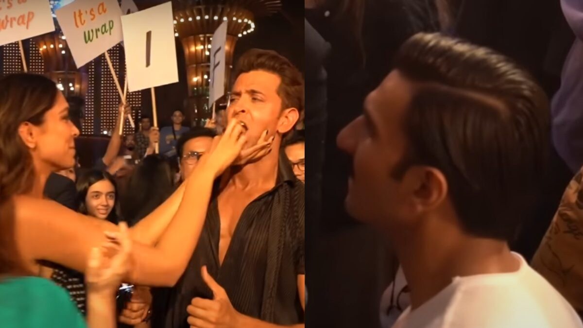 Deepika Padukone Feeds Hrithik Roshan Cake at Fighter Wrap Party, Ranveer Singh Gatecrashes | Watch - Vimarsana News