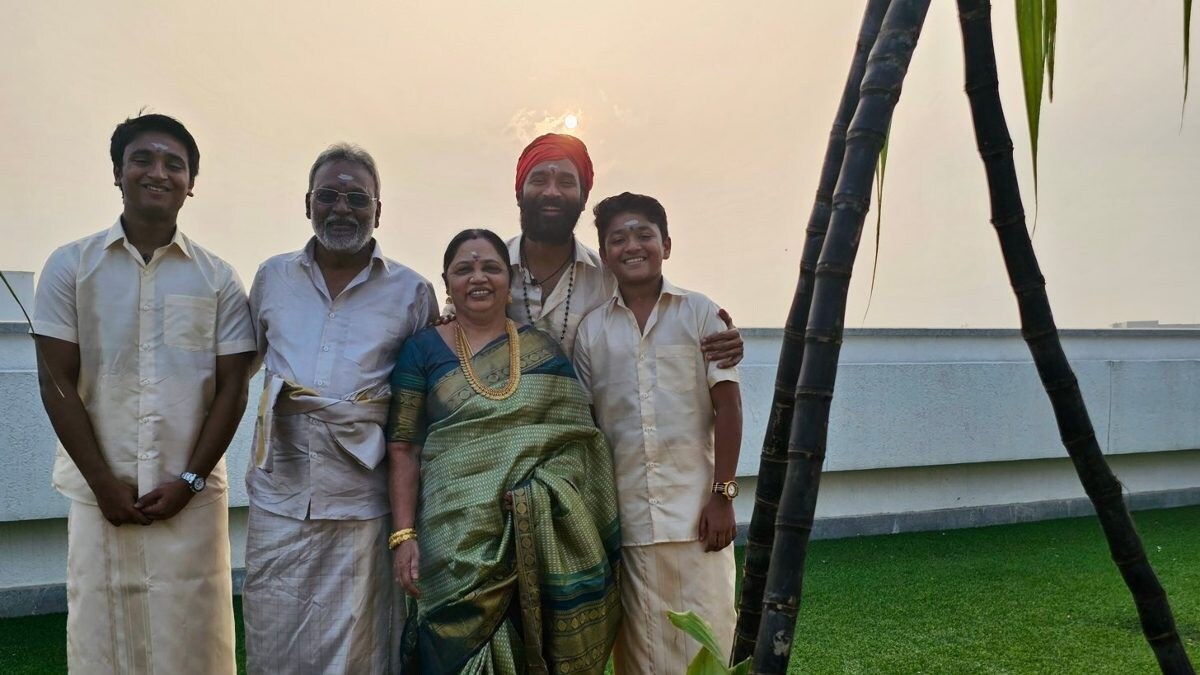 Dhanush Celebrates Pongal With His Sons, Shares Heartwarming Family Photo; See Here - Vimarsana News