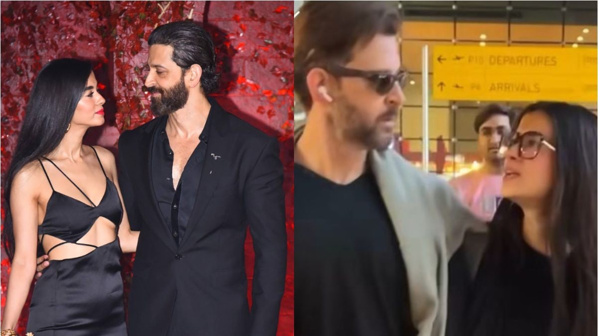 Hrithik Roshan, Saba Azad Are Lost In Each Other's Eyes As They Return From New Year Holidays; Watch - Vimarsana News