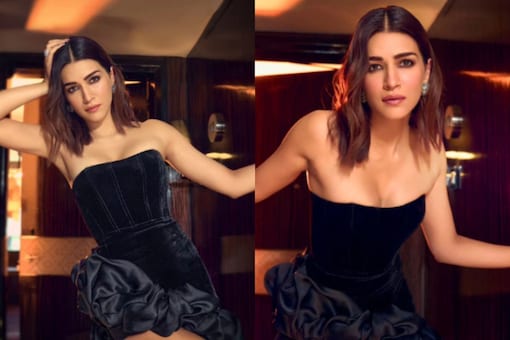 Sexy Kriti Sanon Sizzles In A Little Black Dress As She Flaunts Her