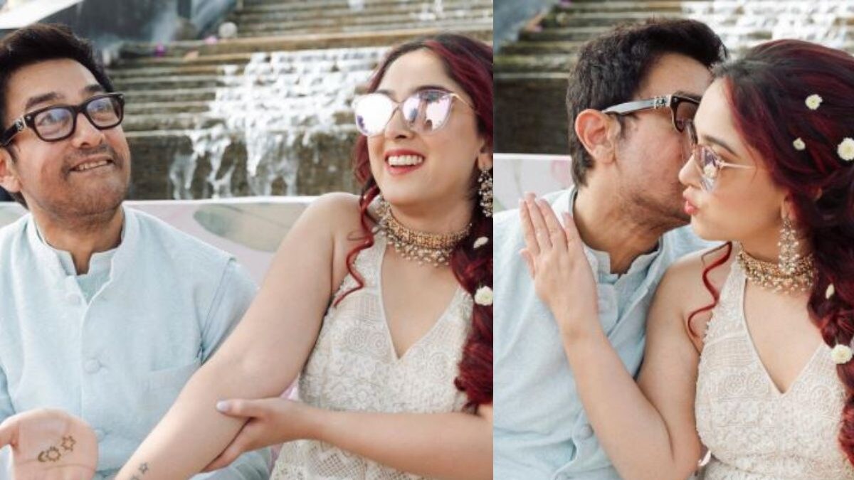 Aamir Khan Matches His Mehendi With Daughter Ira Khan's Tattoo, Kisses Her In Unseen Photos; See Here - Vimarsana News