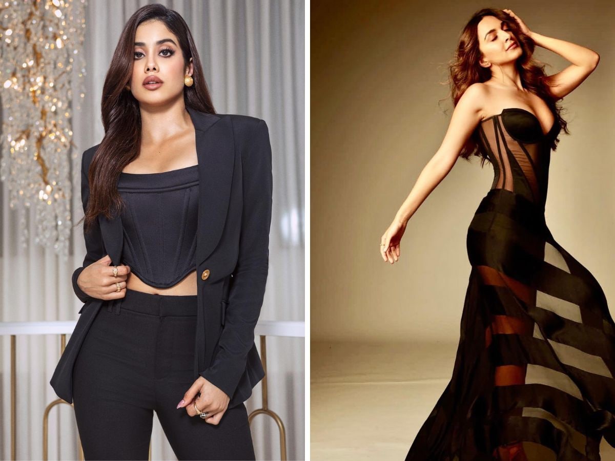 Kiara Advani Black Dress Movie Promotions | Beautiful black dresses, Indian  girls images, Bollywood actress hot photos