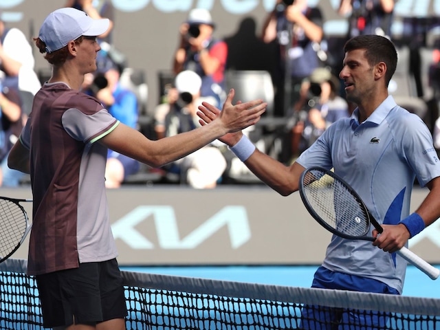 Jannik Sinner beats Novak Djokovic (AP Image)