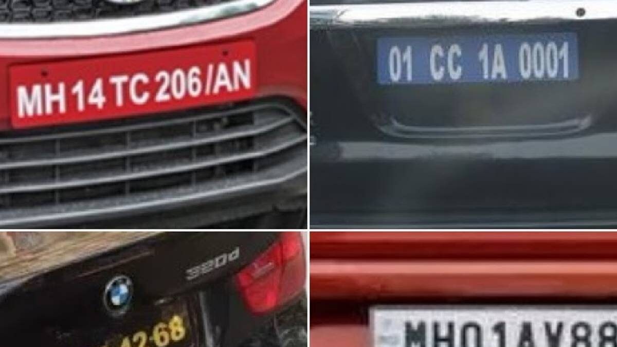 Registration Plates Here's List of Different Colours of Numbers in