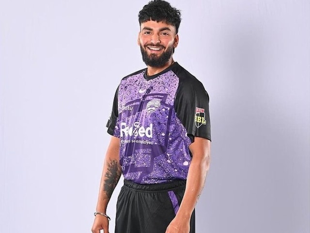 Nikhil Chaudhary managed to showcase his talent with both bat and ball in the recent games for Hobart Hurricanes. (Image: X) Nikhil Chaudhary managed to showcase his talent with both bat and ball in the recent games for Hobart Hurricanes. (Image: X)