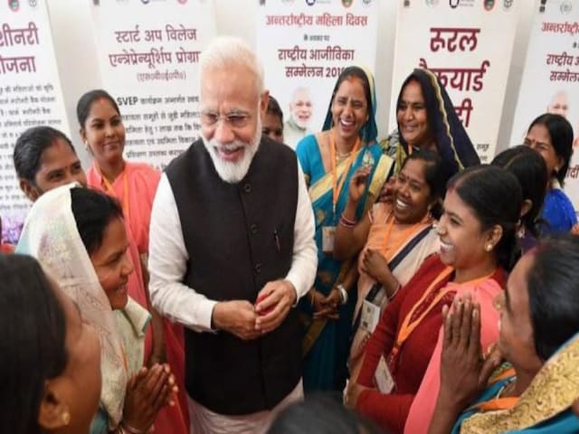 Under the strong leadership of Prime Minister Modi, the government has played a key role in fortifying the position of Indian women. (PTI Photo)