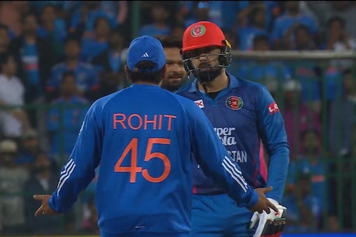 Rohit Sharma Gets Into Heated Exchange With Mohammad Nabi For Taking ...