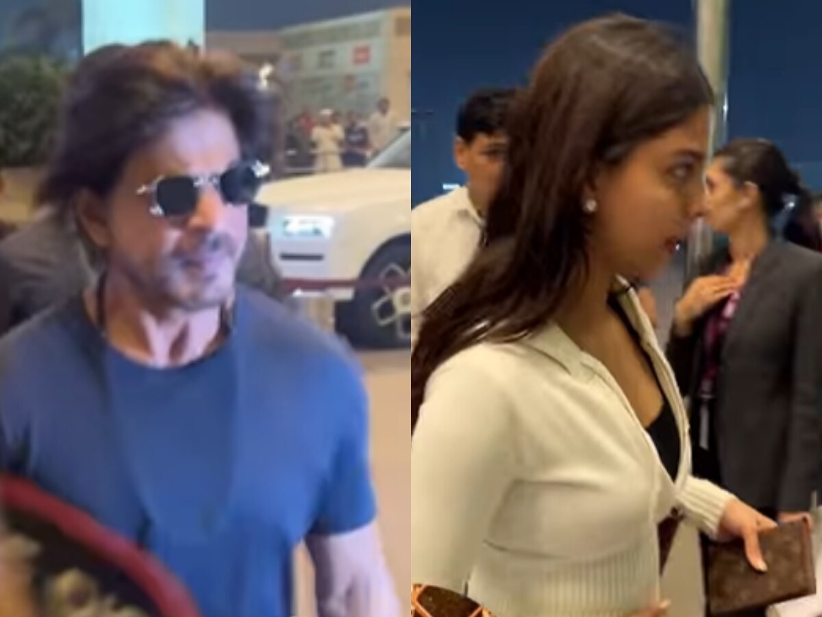 Shah Rukh Khan Exudes Charm As He Jets Off From Mumbai With Suhana Khan ...