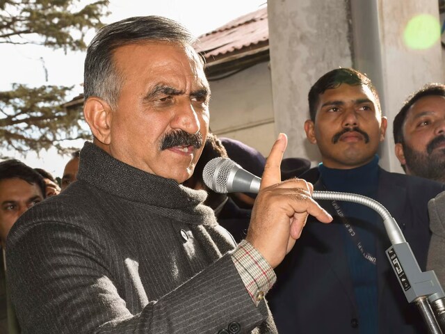 Himachal Pradesh Chief Minister Sukhvinder Singh Sukhu. (File Photo)