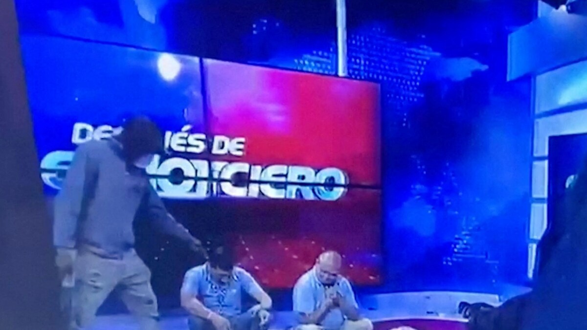 What is Happening in Ecuador? Masked Men With Arms Storm TV Studio Live On Air - Vimarsana News