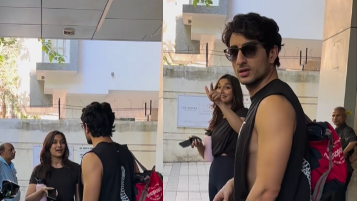WATCH: Ibrahim Ali Khan, Saiee Manjrekar Spotted Having A Friendly ...