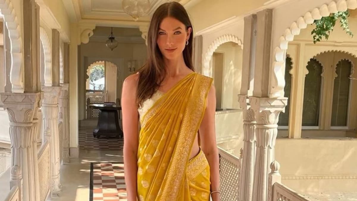 Karlie Kloss Stuns In Vibrant Yellow Saree During Udaipur Getaway, See Pic