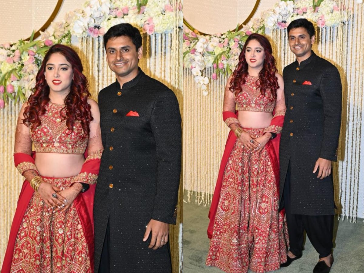 Ira Khan's majestic red & gold lehenga took more than 7 months to