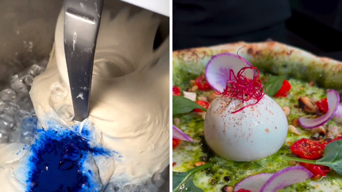 Video Of This Blue Pizza Dough Is Trending, Do You Fancy A Bite?