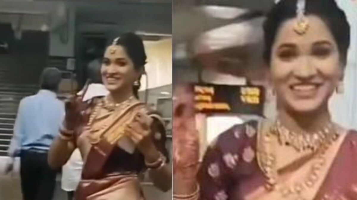 Watch: Bengaluru Bride Beats Traffic Woes By Taking Metro To Reach Wedding Venue - Vimarsana News