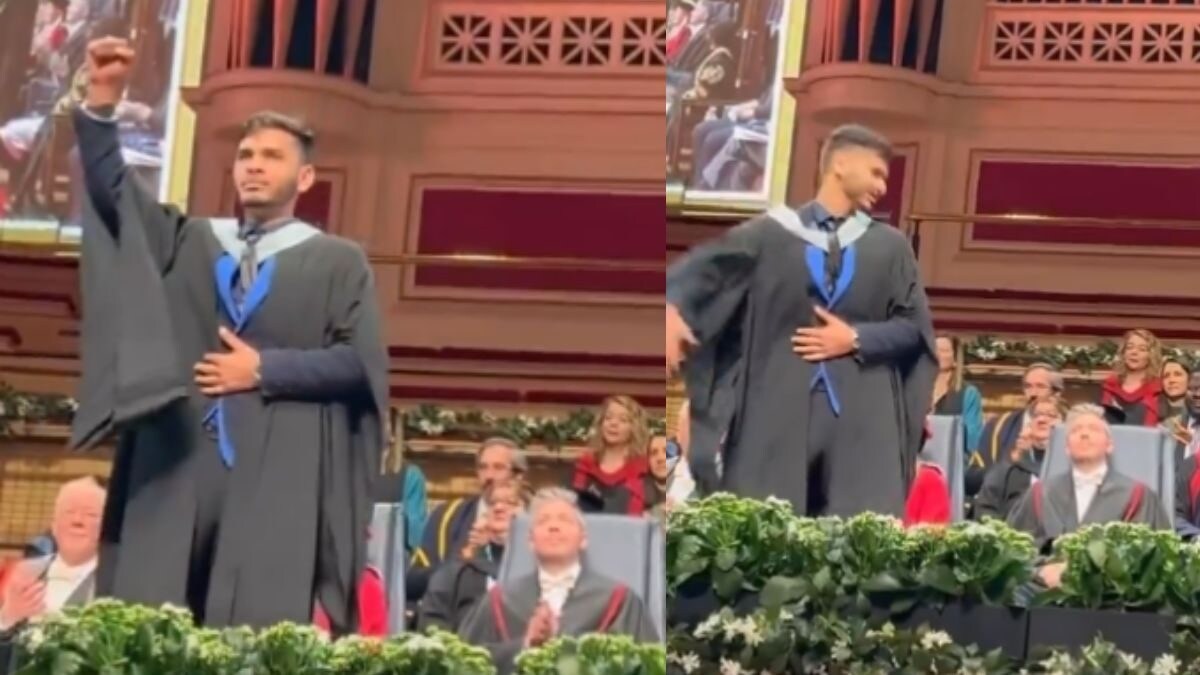 Watch: Student Chants 'Jai Siya Ram' During Convocation Ceremony In UK - Vimarsana News