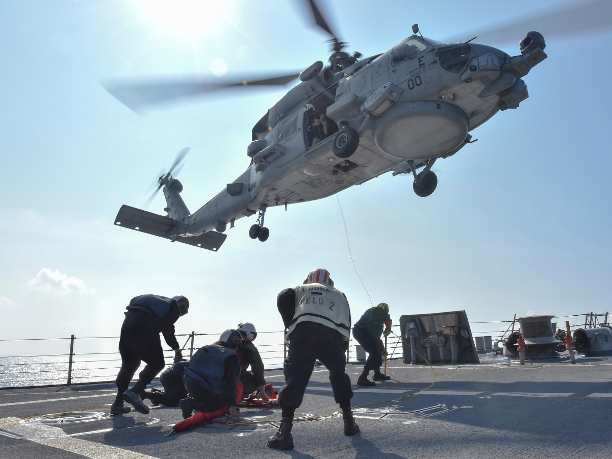 U.S. Navy MH-60R Seahawk Helicopter Crashes During Training Exercise in San Diego Bay