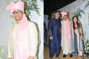 Aamir Khan Looks Regal in Sherwani and Pink Pagdi at Daughter Ira Khan-Nupur Shikhare Wedding