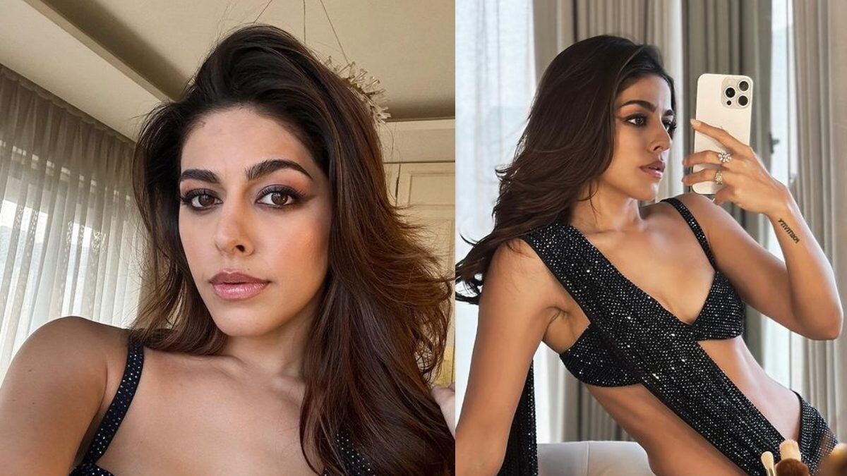 Alaya F's Black Crystal Embellished Saree Is Perfect For Your Next Wedding Function - Vimarsana News
