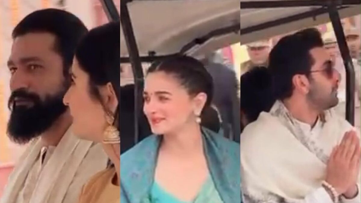 Ranbir Kapoor, Alia Bhatt Ride Buggy With Katrina Kaif and Vicky Kaushal in Ayodhya | Watch - Vimarsana News