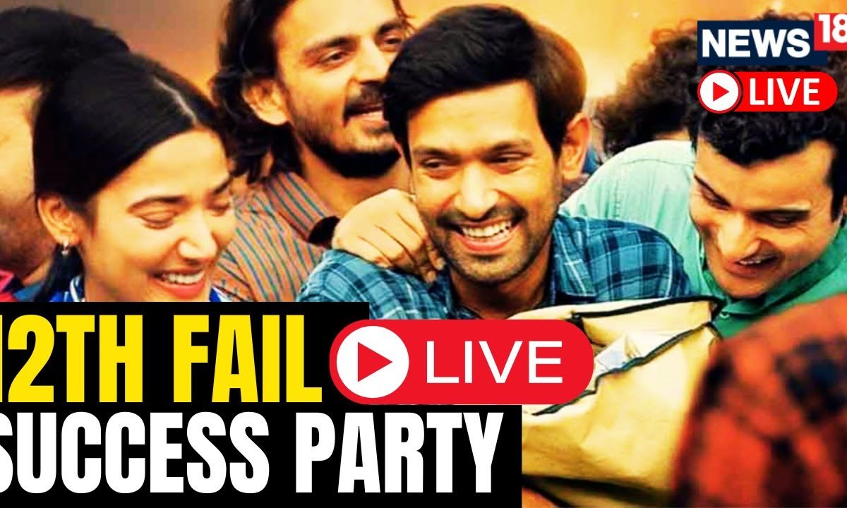12th Fail Success Party LIVE | Vikrant Massey | Vidhu Vinod Chopra | 12th Fail Success Bash LIVE sattaex.com