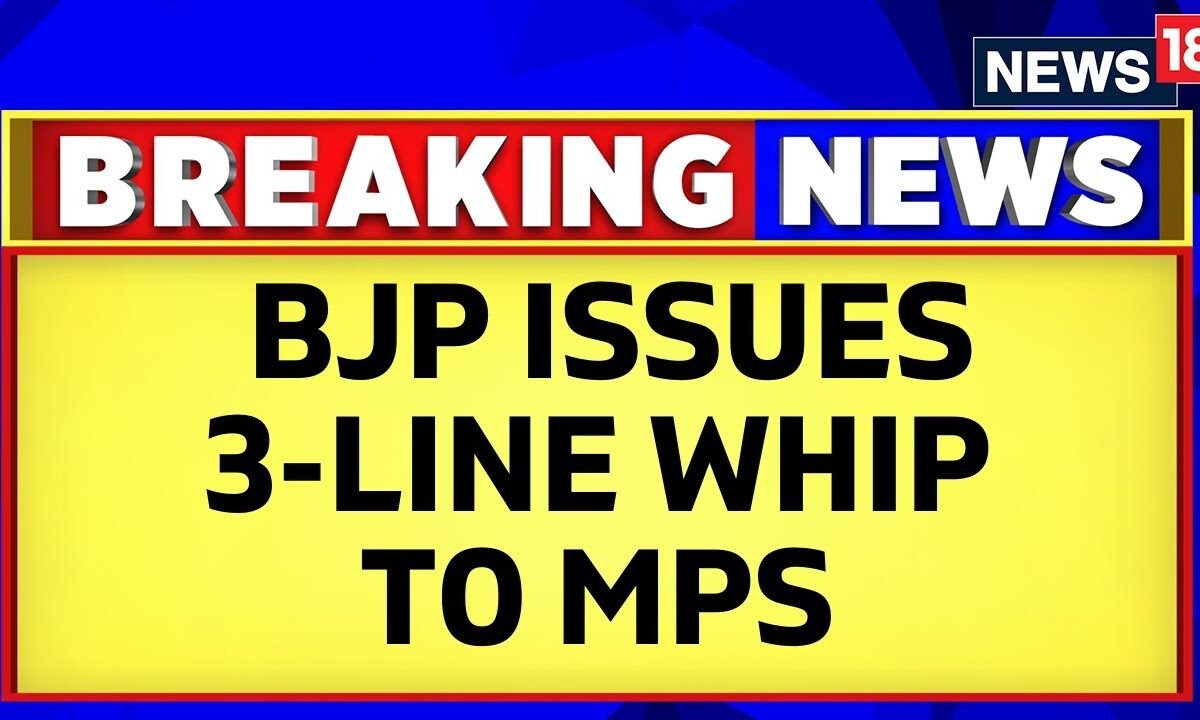 BJP Issues 3-Line Whip To MPs Ahead Of PM's Reply To The Motion Of ...